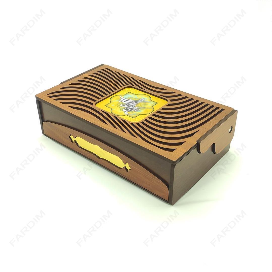 طرح برش لیزر جعبه پذیرایی و دمنوش در 6 طرح کد A132316